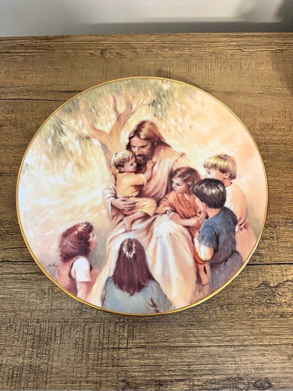 W.S. George Let the Little Children Come to Me Decorative Plate